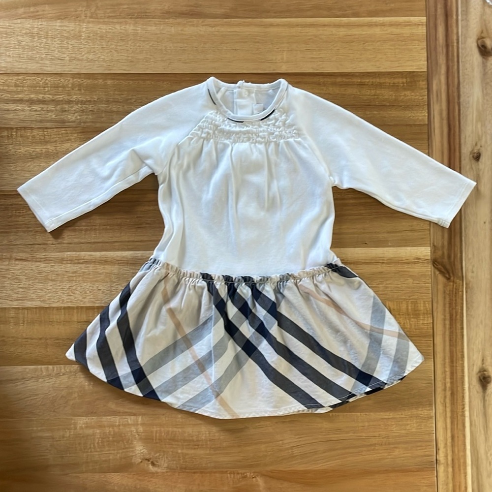 Burberry Long Sleeve Dress, size 12m
